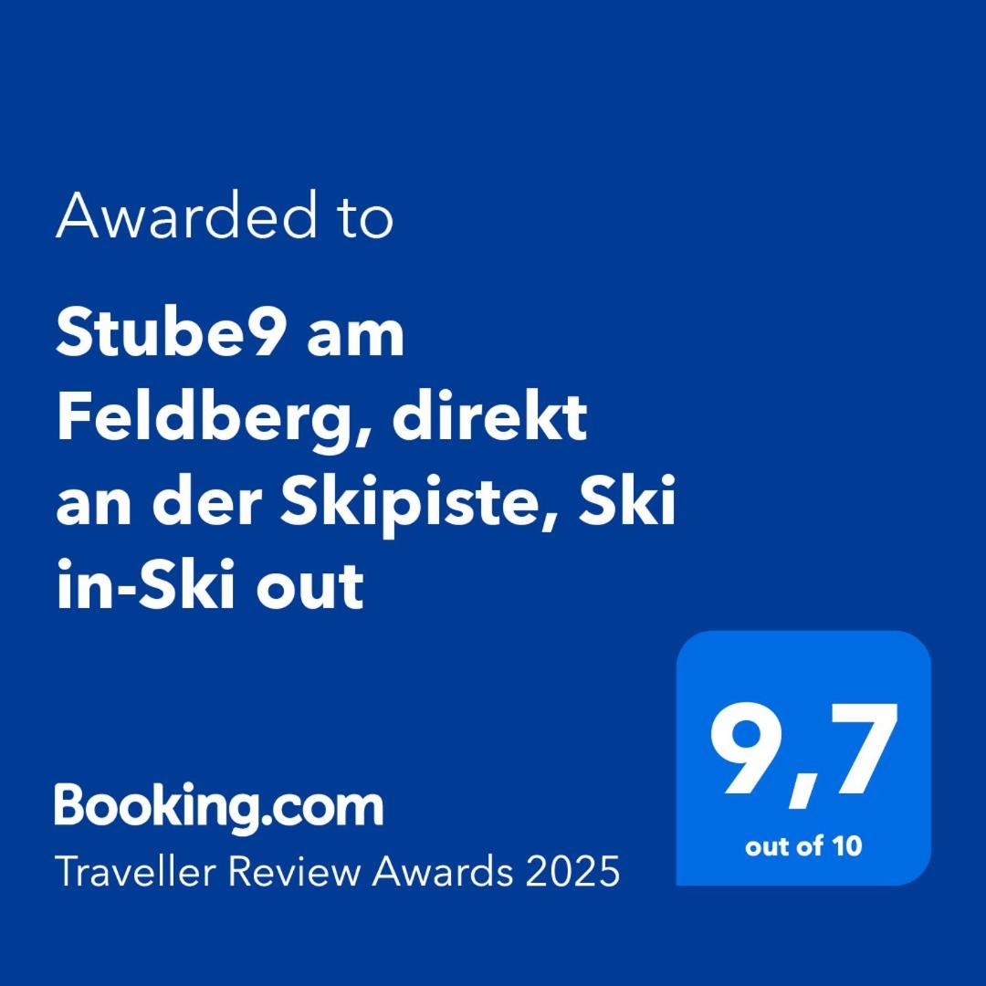 פלדברג Stube9 Am Feldberg, Direkt An Der Skipiste, Ski In-Ski Out מראה חיצוני תמונה